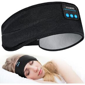 Voerou Sleep Headphones Wireless Bluetooth - سماعات رأس قابلة للتعديل قابلة للغسل للنوم، أدوات تقنية للنوم الجانبي، التمرين، الركض، اليوغا، الأرق، السفر، التأمل