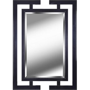 Kenroy Home Casual Wall Mirror ,41 Inch Height, 0.75 Inch Length, 29 Inch Width with Gloss Black
