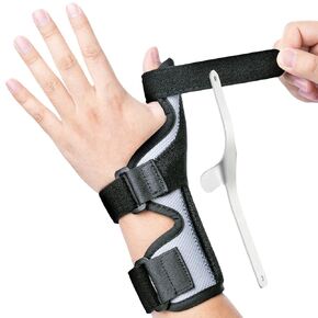 Thumb Splint Brace Spica, Trigger Thumb Splint Left & Right Hand, Thumb and Wrist Support, for Knuckle Pain Relief, De Quervains Tenosynovitis Tendonitis, Sprains, for Woman and Man - L/XL