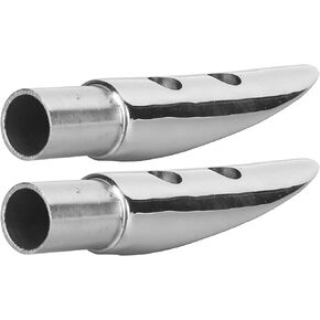 Ship Rail End, Boat Handrail Accessories, 2pcs Handrail End Railing Mount 316 Stainless Steel Accessory For Marine Boat 7/8in Tube