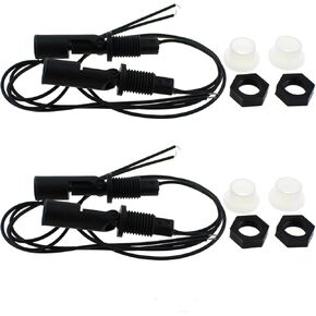 2PCS Black PP Plastic Water Level Sensor Aquarium Side Mounted Horizontal Liquid Float Switch 220V DC