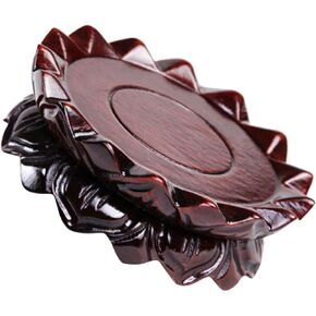 Lotus Shaped Display Stand Vase Bonsai Buddha Statue Incense Burner Pedestal for Home Decoration