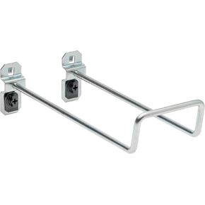 Triton Products 56828 LocHook 8-Inch 30 Degree Bend 2-3/4-Inch I.D. Zinc Plated Steel Double Closed End Loop Pegboard Hook for LocBoard, 5-Pack