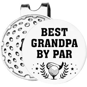 TSUYAWU Best Grandpa by Par Golf Ball Marker - علامة جولف مضحكة للجد مع مشبك قبعة مغناطيسي للجولف هدية مبتكرة لإكسسوارات الجولف هدايا لعشاق الجولف للرجال من Grandpa Papa in Kuwait