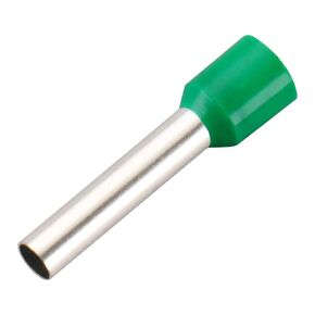 Baomain AWG 6 / 16mm² Wire Copper Crimp Connector Insulated Ferrule Pin Cord End Terminal Green E16-18 Pack of 500