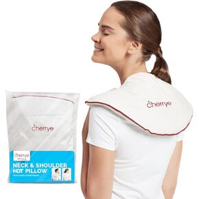 Relaxation Microwave Heating Pad for Neck and Shoulders, Microwavable Neck Wrap for Neck and Shoulders, Muscle Ache, Birthday Gifts for Women Men, Natural Pain Relief Therapy