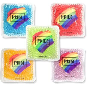 Gel Beads Bags, Cold Ice Packs for Injuries, Hot and Cold Ice Packs, Reusable Gel Ice Packs for Pain Relief, Soothing, Comfort (Rainbow 2)