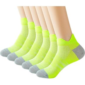 Womens Athletic Ankle Socks 6 Pairs Thin Cushioned Running Low Cut Socks With Tab No Show Sports Socks