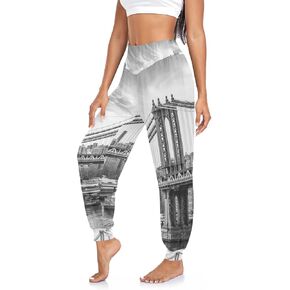Aflyko Women Boho Trousers Comfy Sweatpants Yoga Urban Dance Pants S-2XL