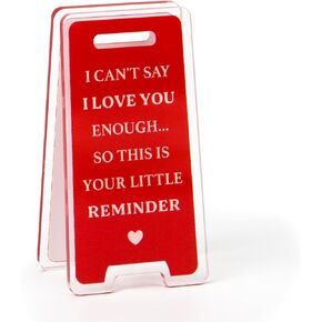 I Love You Sign Gifts for Boyfriend Girlfriend Acrylic Desk Decor Boo Basket Stuffers for Men Cute Anniversary Christmas Valentines Day Gifts