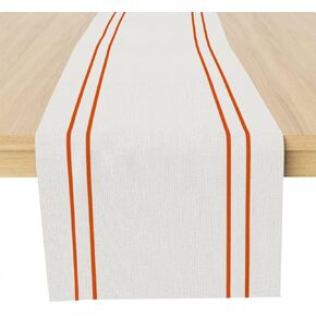 Thanksgiving Table Runner 72 Inches, Farmhouse Fall Decor Rustic Autumn Decoration Flora Dresser Scarf for Home Kitchen Dinning Room Maple Leaf Flower Table Runner for Thanksgiving Holiday Party