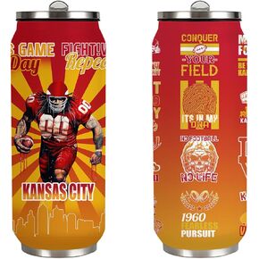 Football Tumbler Cup Football Travel Mug With Lid,Football Lover Gifts Stainless Steel Vacuum Tumbler Football Team Fans Coffee Mug Cup Dallas Gifts For Women Men 17 Oz