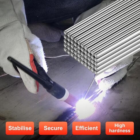 30Pcs Aluminum Brazing Rods, 20“ Long Aluminum Welding Rods, Aluminum Solution Welding Flux-Cored Rods Wire Brazing Rod Metal Solid Shaft Rods, Welding Rod Metal Rod in Kuwait