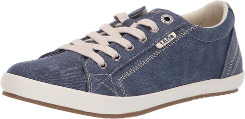 Taos Star Women's Sneaker - Iconic Style with Canvas Design for Everyday Adventures - Custom Fit Lacing and Removable Footbed with Arch Support for All Day Comfort Grey Wash Canvas 10 W US in Saudi Arabia