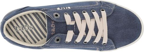 Taos Star Women's Sneaker - Iconic Style with Canvas Design for Everyday Adventures - Custom Fit Lacing and Removable Footbed with Arch Support for All Day Comfort Grey Wash Canvas 10 W US in Saudi Arabia