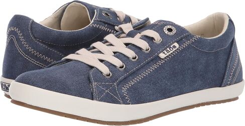 Taos Star Women's Sneaker - Iconic Style with Canvas Design for Everyday Adventures - Custom Fit Lacing and Removable Footbed with Arch Support for All Day Comfort Grey Wash Canvas 10 W US in Saudi Arabia
