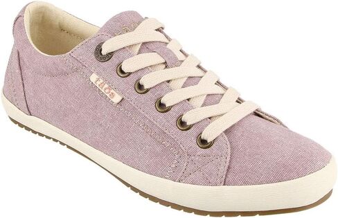 Taos Star Women's Sneaker - Iconic Style with Canvas Design for Everyday Adventures - Custom Fit Lacing and Removable Footbed with Arch Support for All Day Comfort Grey Wash Canvas 10 W US in Saudi Arabia