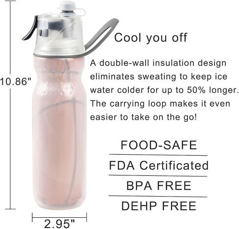 Soccer Water Bottles Gifts for Boys Girls Misting Sports Water Bottle for Kids School 20 oz Insulated Leak Proof Mist and Sip Waterbottle in Saudi Arabia