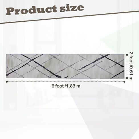 سجاد FACULX غير قابل للانزلاق للممر 2x6، سجادة منطقة المطبخ قابلة للغسل، سجادة غرفة الغسيل، سجادة غرفة الغسيل في الأماكن المغلقة والخارجية مع دعم مطاطي in Kuwait