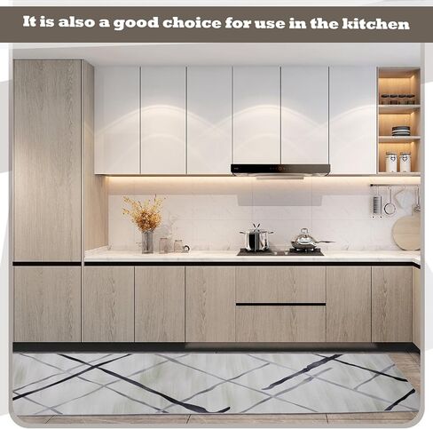 سجاد FACULX غير قابل للانزلاق للممر 2x6، سجادة منطقة المطبخ قابلة للغسل، سجادة غرفة الغسيل، سجادة غرفة الغسيل في الأماكن المغلقة والخارجية مع دعم مطاطي in Kuwait