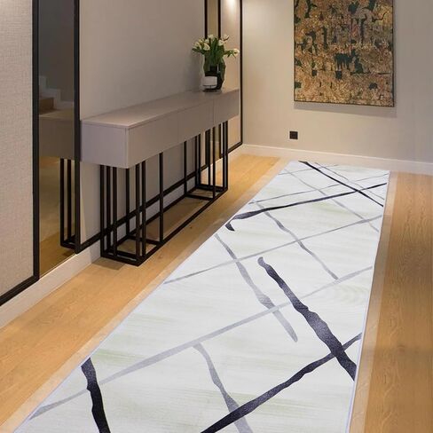 سجاد FACULX غير قابل للانزلاق للممر 2x6، سجادة منطقة المطبخ قابلة للغسل، سجادة غرفة الغسيل، سجادة غرفة الغسيل في الأماكن المغلقة والخارجية مع دعم مطاطي in Kuwait