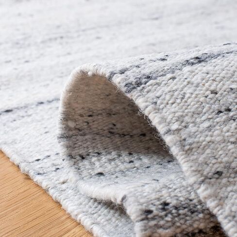 SAFAVIEH Kilim Collection Runner Rug - 2'3" x 9', Ivory & Grey, Handmade Wool, Ideal for High Traffic Areas in Living Room, Bedroom (KLM551A) in Saudi Arabia