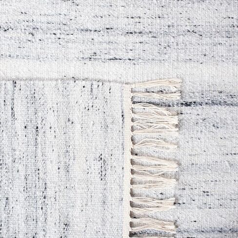 SAFAVIEH Kilim Collection Runner Rug - 2'3" x 9', Ivory & Grey, Handmade Wool, Ideal for High Traffic Areas in Living Room, Bedroom (KLM551A) in Saudi Arabia