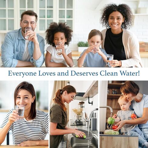 Reverse Osmosis Deionization (RODI) 10" Replacement Filter Kit (Sediment Cartridge, Carbon Cartridge, Color Indicating DI Cartridge Filled with MBD-30 Nuclear Grade Resin and 50 GPD Membrane) by CFS in Kuwait