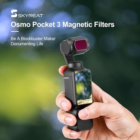 Skyreat Macro Lens & Anamorphic Lens for DJI Osmo Pocket 3 Creator Combo Accessories in Saudi Arabia