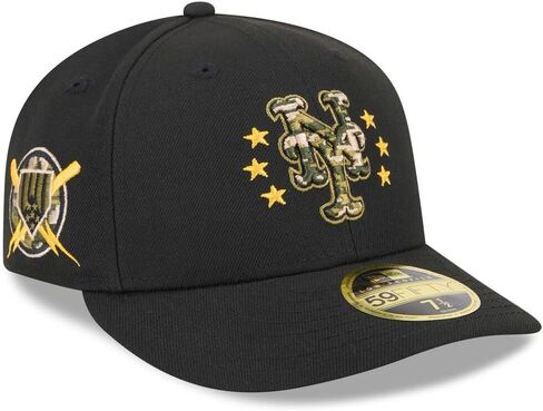 New Era NY New York Mets 59FIFTY LP Low Profile 2024 القوات المسلحة يوم مجموعة أصلية قبعة جاهزة، قبعة in Saudi Arabia