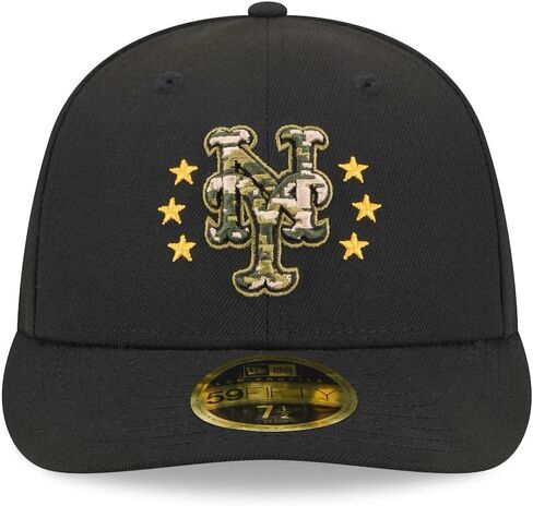 New Era NY New York Mets 59FIFTY LP Low Profile 2024 القوات المسلحة يوم مجموعة أصلية قبعة جاهزة، قبعة in Saudi Arabia