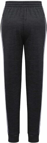 adidas Youth 3-Stripe Fleece Jogger (as1, Alpha, l, Regular, Heather Grey/White) in Saudi Arabia