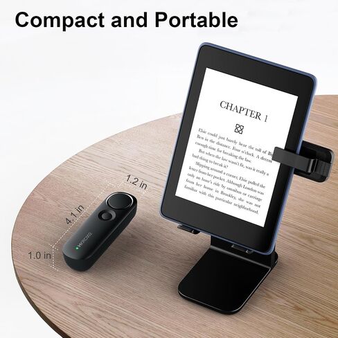 RF Remote Control Page Turner for Kindle iPad iPhone Android Phone/Tablet Reading eBooks Novels Comics, Photo Camera Recording Remote Triggers (White+Yellow) in Saudi Arabia