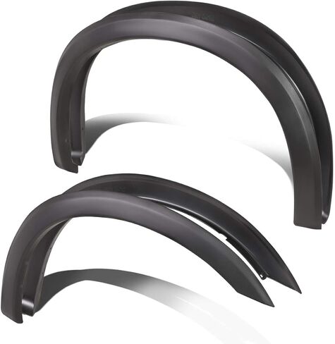 DNA Motoring IF-10019-MBK 4 Pcs OE Factory Style Wheel Fender Flares Compatible with 04-08 F-150 5'5" 6'5" 8' Style Side Bed / 06-08 Mark LT 5'5", 6'5" Beds in Saudi Arabia