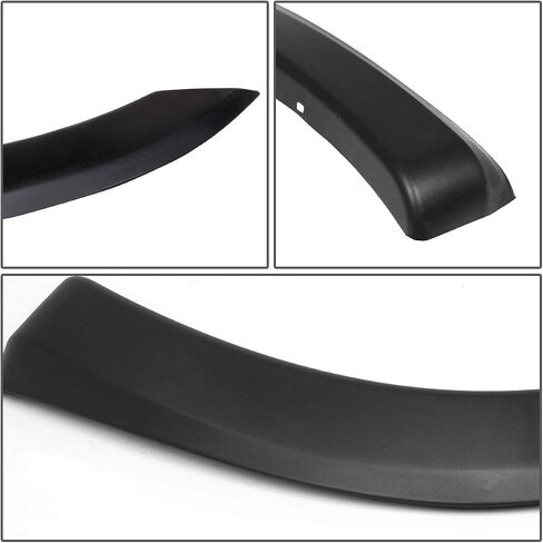 DNA Motoring IF-10019-MBK 4 Pcs OE Factory Style Wheel Fender Flares Compatible with 04-08 F-150 5'5" 6'5" 8' Style Side Bed / 06-08 Mark LT 5'5", 6'5" Beds in Saudi Arabia
