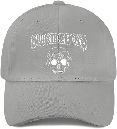 Grey 59 Skull RED Logo Band Baseball Cap Men Women Peak Cap Outdoor Casual Golf Dad Hat in Saudi Arabia