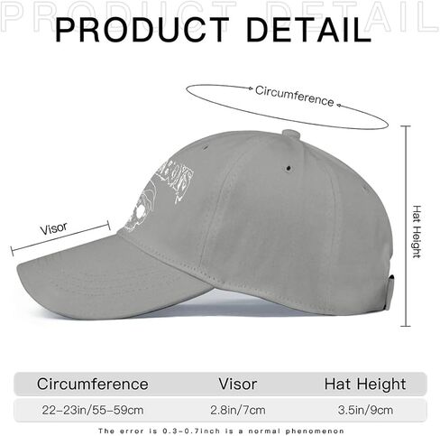 Grey 59 Skull RED Logo Band Baseball Cap Men Women Peak Cap Outdoor Casual Golf Dad Hat in Saudi Arabia