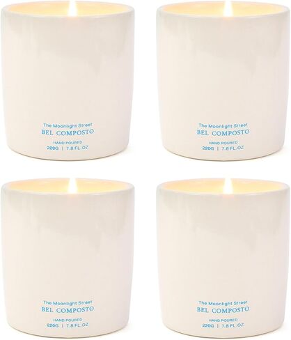 Eucalyptus & Mint Candles for Home Scented, 7.8oz 45 Hours Burn Soy Aromatherapy Candle Gift for Stress Relief, Yoga, Relaxing SPA, All Natural Strong Scented Ceramic Jar Candles for Men and Women in Saudi Arabia