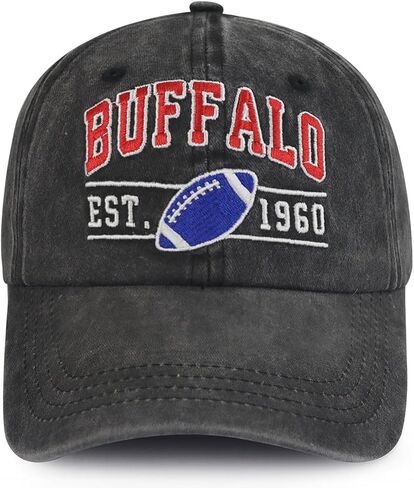 Embroidered Vintage Football Hat for Men Women, Adjustable Classic Football Fans City Baseball Cap in Saudi Arabia