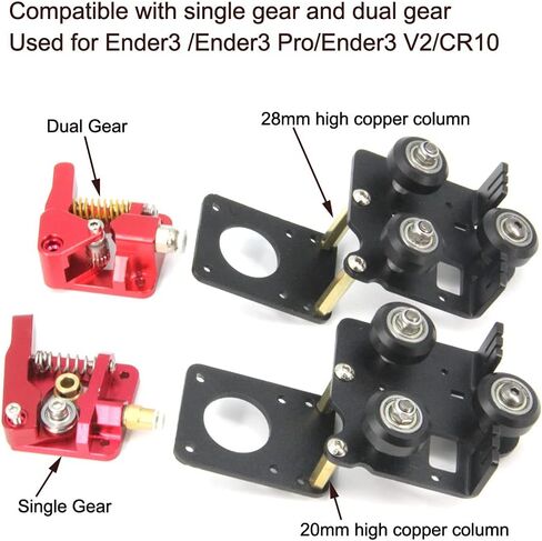 Upgrade Direct Extruder Support Plate Compatible with Single Gear and Dual Gear Easy Print Flexible Filament for Creality Ender 3 V2 3D Printer (Plate) in Saudi Arabia