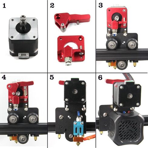 Upgrade Direct Extruder Support Plate Compatible with Single Gear and Dual Gear Easy Print Flexible Filament for Creality Ender 3 V2 3D Printer (Plate) in Saudi Arabia