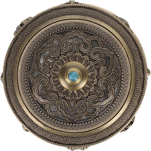 10cm / 3.9in Incense Holder Nepal Sandalwood Alloy Incense Burner Holder Decorative Desktop for Relieving Anxiety,Yoga Relaxation Suitable for Yoga Room, Tea Room,Bedroom in Saudi Arabia