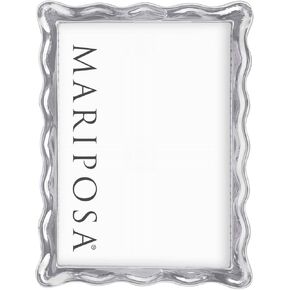 MARIPOSA Wavy 5x7 Frame, Silver