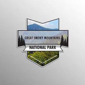 Great Smoky Mountains National Park Magnet | 4.7-Inch by 4.5-Inch | 2-Pack | 30 MIL Heavy Duty Magnetic Material | MPD938