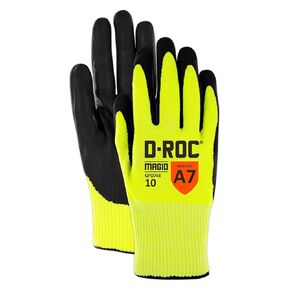 MAGID Touchscreen Liquid Absorbing Level A7 Cut Resistant Work Glove, 1 PR, TriTek Coated, Size 11/XXL, Reusable, 13-Gauge Hyperon Shell (GPD748)