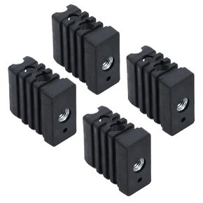 G408-0036-W1 Caster Socket Grill Replacement Parts for Charbroil Wheel Replacement 463243518 463342119 463240115 Thread Caster Kenmore Grill Rectangular Caster Socket Insert Wheels Parts 1/2"