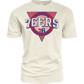 Blue 84 NBA Officially Licensed T-Shirt Ringspun Triblock Ivory