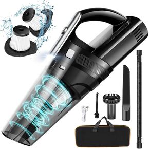 Handheld Vacuum Mini Protable Rechargeable Car Vacuum Cleaner Cordless with 11000PA Powerful Suction for Car Home and Office