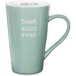 Pavilion Gift Company Best Aunt Ever Stoneware Latte Mug, 18 oz., Multicolored