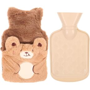FRCOLOR Hot Water Bottle Hot Plush Hote Water Bottle with Cover Thick Hot Water Animals Warm Water Bottle Warmer Hot Water Bags Rubber Hot Water Bottle Cartoon for Winter